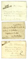 Lot De 3 Lettres : 52 / MOYENVIC 1806, 52 / MOYENVIC 1817 Et P. 52. P. / MOYENVIC 1798. - TB / SUP. - Andere & Zonder Classificatie