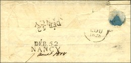 70 / MARCIGNY Sur Lettre Pour Nancy Réexpédiée. Au Verso, DEB. 52 / NANCY (2 Frappes). 1828. - TB / SUP. - Andere & Zonder Classificatie
