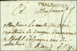 PHALSBOURG (L N° 5) Sur Lettre Avec Texte Daté De Lichtenberck Le 8 Mars 1785 Pour Paris. - SUP. - Altri & Non Classificati