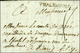 PHALSBOURG (L N° 5) Sur Lettre Avec Texte Daté De Lichtenberck Le 8 Mars 1785 Pour Paris. - SUP. - Other & Unclassified
