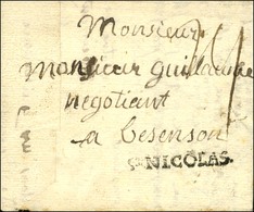 ST NICOLAS (L N° 1) Sur Lettre Avec Texte Daté De St Nicolas Le 29 Octobre 1771 Pour Besançon. - TB. - Other & Unclassified