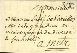 VIC (L N° 3) Sur Lettre Avec Texte Daté De Vic Le 19 Janvier 1777 Pour Metz. - SUP. - Other & Unclassified