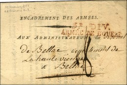 3E DIV. / ARMEE DE L'OUEST Rouge Sur Lettre Avec Texte Daté De Fontenay Le Peuple Le 21 Brumaire An 3 Adressée à Bellac. - Other & Unclassified