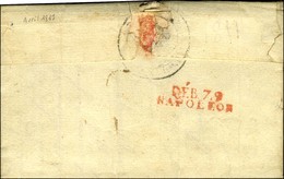 DEB.79 / NAPOLEON Rouge Sur Lettre Avec Texte Daté De Paris Le 25 Mars 1811. - TB / SUP. - R. - Andere & Zonder Classificatie