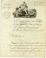 Belle Vignette Datée De Bourbon Vendée Le 27 Février 1823. - TB / SUP. - Autres & Non Classés