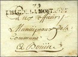 79 / L'ISLE DE LA MONTAGNE (NR De Noirmoutier) Sur Lettre Avec Texte Daté Le 12 Germinal An 3 Pour Bouin. - TB / SUP. -  - Other & Unclassified