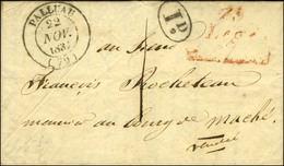 79 / Légé Rouge (gratté) Càd T 14 PALLUAU (79) Sur Lettre Avec Texte Daté Du 22 Novembre 1837 Adressée Localement, Taxe  - Sonstige & Ohne Zuordnung