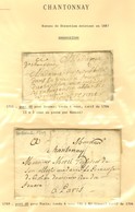 Lot De 18 Marques Postales Et Oblitérations De Chantonnay. - B / TB. - Altri & Non Classificati