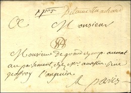 '' Delamotteachard '' (L N° 1) + '' P.payé '' (L N° 4) Sur Lettre Avec Texte Daté Du 29 Juin 1727. - TB / SUP. - R. - Other & Unclassified