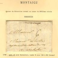 Lot De 15 Marques Postales Et Oblitérations De Montaigu. - B / TB. - Andere & Zonder Classificatie