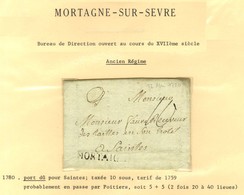 Lot De 10 Marques Postales Et Oblitérations De Mortagne Sur Sèvre. - B / TB. - Andere & Zonder Classificatie