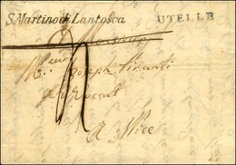 Cursive S. Martino Di Lantosca Sur Lettre Avec Texte Daté De La Bolline Vallé De Blora Pour Nice Taxée 4. Au Recto, MP D - Other & Unclassified