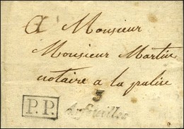 3 / Arfeuilles + P.P. Sur Lettre Avec Texte Daté 1839. - TB / SUP. - R. - 1801-1848: Voorlopers XIX