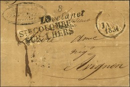 8 / Lavelanet + 10 / Ste COLOMBE / SUR LHERS Dateur A. 1831. - TB / SUP. - R. - 1801-1848: Précurseurs XIX