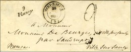 Cursive 9 / Plancy (18 Mm). 1849. - SUP. - 1801-1848: Precursori XIX