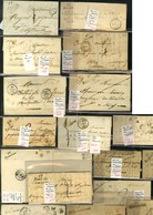 Lot De 17 Cursives De L'Aveyron (cote 1470). - B / TB. - 1801-1848: Precursori XIX