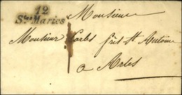 Cursive 12 / Ste Maries. 1840. - TB / SUP. - 1801-1848: Précurseurs XIX