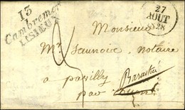 13 / Cambremer / LISIEUX Dateur A 1828. Au Verso, Deb. 74 / ROUEN. - SUP. - R. - 1801-1848: Precursori XIX