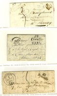 Lot De 3 Cursives Du Calvados. - B / TB. - 1801-1848: Voorlopers XIX