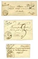 Lot De 3 Cursives De La Creuse (cote 270). - TB. - 1801-1848: Précurseurs XIX