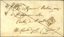 Cursive 25 / Hauterives + P.P. 1846. - SUP. - R. - 1801-1848: Précurseurs XIX