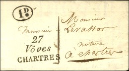 27 / Vôves / CHARTRES. Décime Rurale '' Louville '' Sur Lettre Locale Pour Chartres. 1830. - SUP. - RR. - 1801-1848: Precursori XIX