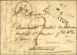 Cursive 35 / St Gaultier + 35 / ARGENTON, Dateur A. 1830. - TB / SUP. - R. - 1801-1848: Precursori XIX