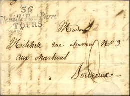 Cursive 36 / Neuillé-Pont-Pierre / TOURS. 1825. - SUP. - R. - 1801-1848: Precursori XIX