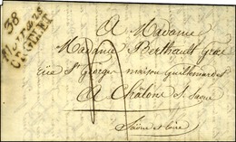 Cursive 38 / Moirans / ORGELET Sur Lettre Pour Chalon Sur Saône. - TB / SUP. - R. - 1801-1848: Precursori XIX