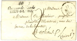 Cursive 40 / Ouzouer-le-Marché / MEUN-S-LOIRE Sur Lettre Pour Orléans, Dateur A. 1830. - TB / SUP. - 1801-1848: Precursori XIX