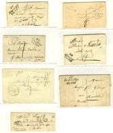 Lot De 7 Cursives Du Loir Et Cher . - B / TB. - 1801-1848: Précurseurs XIX