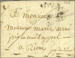 41 / Saugues / LANGEAC + P. 41. P. / LANGEAC Sur Lettre Avec Texte Daté 1825. - TB. - R. - 1801-1848: Precursori XIX