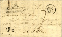 Cursive 42 / La Meilleraye / CHATEAUBRIANT Sur Lettre Pour Paris, Dateur A. 1830. - SUP. - RR. - 1801-1848: Precursori XIX