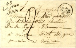 45 / Layrac / AGEN Dateur A 1829. - SUP. - R. - 1801-1848: Précurseurs XIX