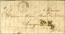 Cursive 46 / St Germain / Du-Teil + Taxe 25 DT Sur Lettre Pour Langeac. 1853. - TB / SUP. - R. - 1801-1848: Précurseurs XIX