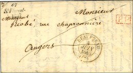 47 / St Florent / Le Vieil + P. P. Rouge Càd T 13 BEAU PREAU (47). 1845. - TB / SUP. - R. - 1801-1848: Voorlopers XIX