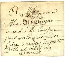 Cursive 48 / Barfleur / VALOGNES Sur Lettre Pour Rennes, Au Verso Dateur A. 1827. - TB / SUP. - 1801-1848: Voorlopers XIX