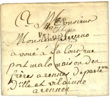 Cursive 48 / Barfleur / VALOGNES Sur Lettre Pour Rennes, Au Verso Dateur A. 1827. - TB / SUP. - 1801-1848: Precursori XIX
