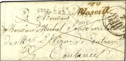 Cursive 48 / Blosville + P.P. / Ste MERE EGLISE Sur Lettre Pour Coutances, Dateur A. 1831. - TB. - R. - 1801-1848: Vorläufer XIX