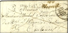 Cursive 48 / Blosville + P.P. / Ste MERE EGLISE Sur Lettre Pour Coutances, Dateur A. 1831. - TB. - R. - 1801-1848: Precursori XIX