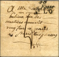 Cursive 48 / La Fosse / St LO Sur Lettre Pour Paris. 1819. - TB. - R. - 1801-1848: Vorläufer XIX