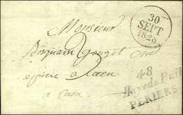 Cursive 48 / La Haye Du Puits / PERIERS Sur Lettre Pour Caen, Dateur A. 1828. - TB. - 1801-1848: Vorläufer XIX