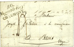 Cursive 50 / Nogent-le-Roy / CHAUMONT Sur Lettre Pour Bains (Vosges). 1826. - SUP. - 1801-1848: Precursori XIX