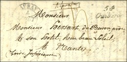 Cursive 54 / Quiberon + Càd T 13 AURAY (54) Sur Lettre Pour Nantes. 1842. - TB / SUP. - R. - 1801-1848: Vorläufer XIX