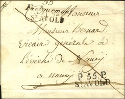 55 / Faulquemont / ST AVOLD + P. 55. P. / ST AVOLD Sur Lettre Avec Texte Daté 1822. - SUP. - R. - 1801-1848: Voorlopers XIX