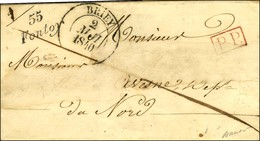 55 / Fontoy + P. P . Rouge Càd T 13 BRIEY (55) Sur Lettre Avec Adresse Légèrement Chlorée. 1840. Frappe Sup. - TB / SUP. - 1801-1848: Voorlopers XIX