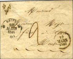 Cursive 55 / Jarny + Càd T 12 BRIEY (55) Et Dateur A. 1846. - SUP. - RR. - 1801-1848: Voorlopers XIX