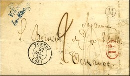 Cursive Bleue 55 / Villers / La-Montagne + B. Rur. M, Càd T 15 FONTOY (55). 1846. - TB. - R. - 1801-1848: Precursors XIX