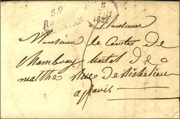 Cursive 59 / Rasnes / ARGENTAN Sur Lettre Pour Paris, Dateur A. 1828. - TB / SUP. - R. - 1801-1848: Precursors XIX