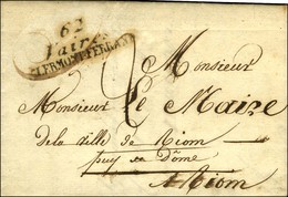 62 / Vaires / CLERMONT-FERRAND Sur Lettre Avec Texte Daté De Monton. 1825. - TB / SUP. - R. - 1801-1848: Precursori XIX